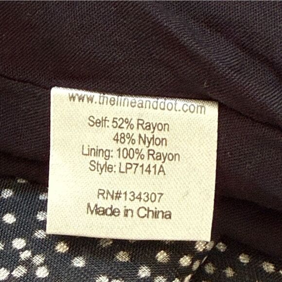 NWT Line & Dot Black & White Polka Dot Backless Wide Leg Jumpsuit  Sz Medium - Picture 11 of 13